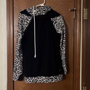 black and cheetah hoodie